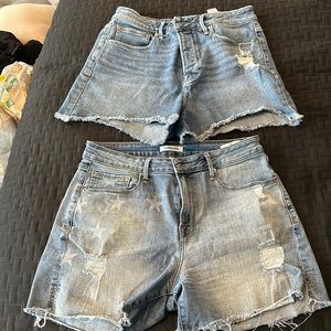 Good American denim shorts